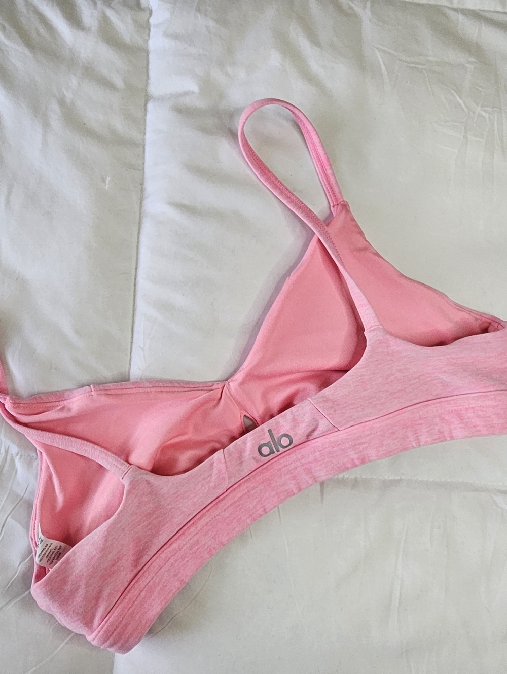 Alo Yoga Alosoft Lounge Bra Macaron Pink